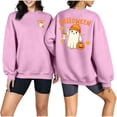 thumbnail image 3 of Jsaierl Womens Halloween Sweatshirts Plus Size Ghost Graphic Pullovers Soft Going Out Round Neck Long Sleeve Shirt Tops Halloween Party Supplies, Sizes S-2XL, 3 of 7