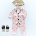 thumbnail image 2 of ZMHEGW Outfits for Kids Girls Winter Long Sleeve Cartoon Prints Tops Pants 2Pcs Comfort Baby Girl Clothes, 2 of 5