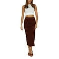 thumbnail image 1 of Jupe d'Été Taille Haute Fendue avec Cordon de Serrage, 1 of 9