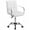 White, variant on MarketLane Desk Chairs with Wheels/Armrests Modern PU Leather Office Chair Midback Adjustable Home Computer Executive Chair 360° Swivel for Office, Teen, and Bedroom Desks(White)