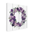 thumbnail image 2 of Jennifer Paxton Parker 'Purple Tulip Wreath I' Canvas Art, 2 of 4