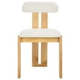 thumbnail image 3 of Safavieh Cayde Modern Wood Dining Side Chairs, Cream / Light Blonde, 3 of 8