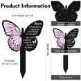 thumbnail image 2 of Acrylic Memorial Garden Stake for Mom, Waterproof Heart/Butterfly Cemetery Grave Markers for Outdoor Yard, Sympathy Bereavement Remembrance Gift, 2 of 8