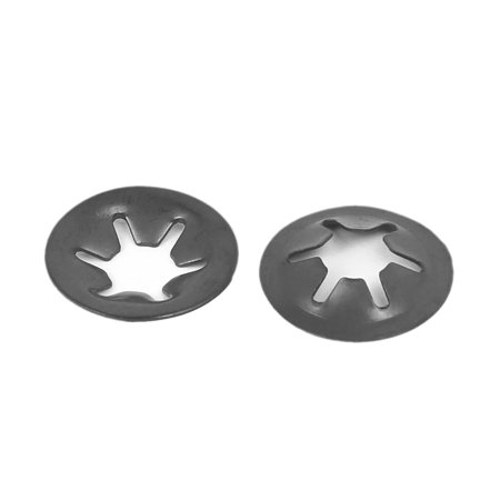 Black Ball Washer - Uxcell 16mm Outer Dia. Metal Starlock Push-on Locking Washer Fastener Black (10-pack)