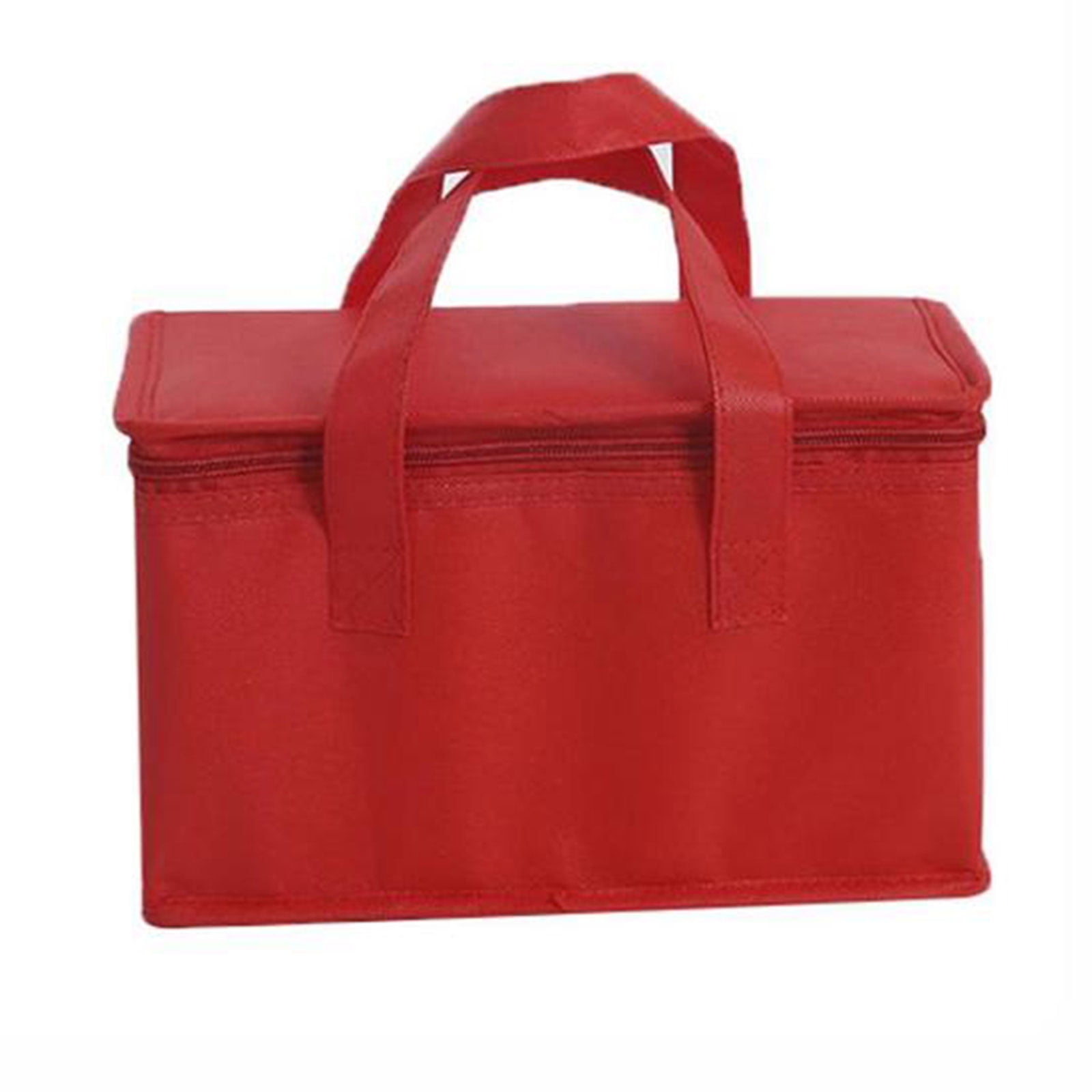 Red/Black Food Thermal Bag Lunch Cooler Insulation Folding Portable Y0U2 