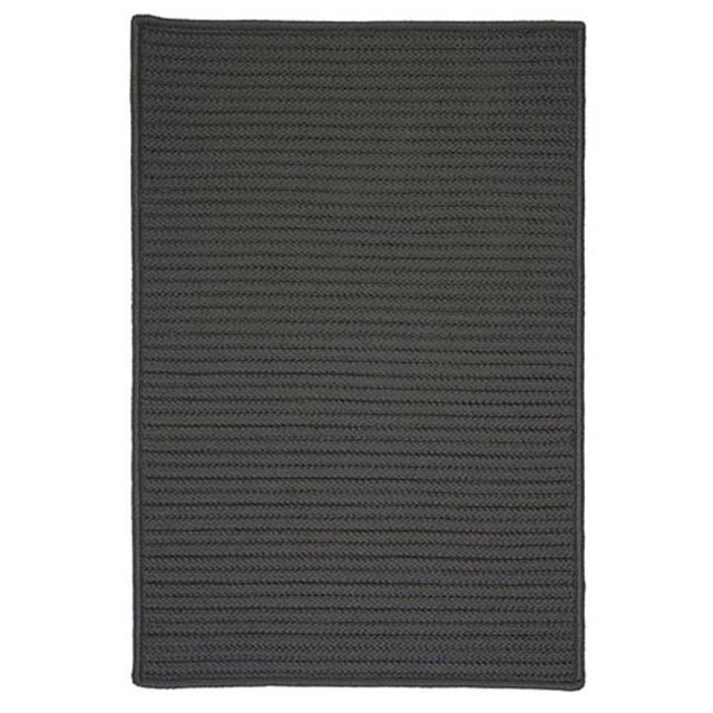 Colonial Mills Rug H661R096X132S Simply Home Solid - Gray 8 ft. x11 ft. Braided Rug