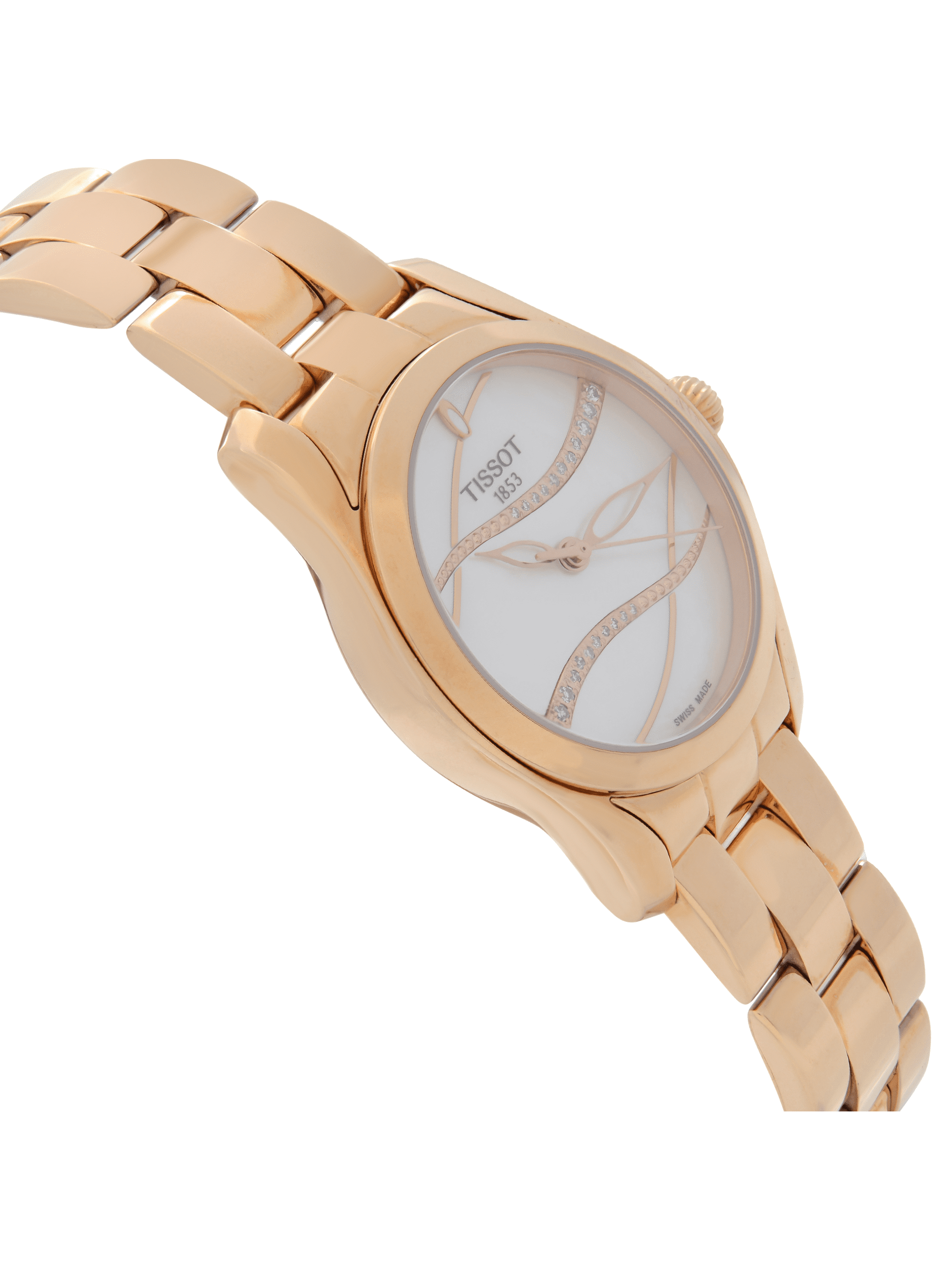 Buy Tissot T-Wave Rose Gold Steel MOP 