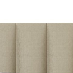 Home Design Saco Twin Upholstered Platform Bed Frame For Adult, Dark Beige, Easy Assembly