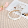 thumbnail image 3 of Unique Bargains 1 Pc Headband Rose Bow Satin Hair Accessories Beige, 3 of 5