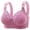 Purple, variant on Bras for Women No Underwire, Plus Size Lingerie with Adjustable Wide Straps, Full Coverage Lace Lifting Bra, Side Smoothing Support Comfort Bra, 1-Pack