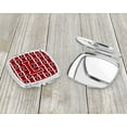 thumbnail image 3 of Letter L Football Red Black and White Compact Mirror CJ1073-LSCM, 3 of 4