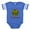 Royal Blue, variant on CafePress - Dove Christmas Bulb - Cute Infant Baby Football Bodysuit
