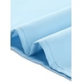 thumbnail image 5 of INSPIRE CHIC Fall Winter Stand Collar Chiffon Blouse for Women's Long Sleeve Business Casual Work Shirt S Light Blue, 5 of 6