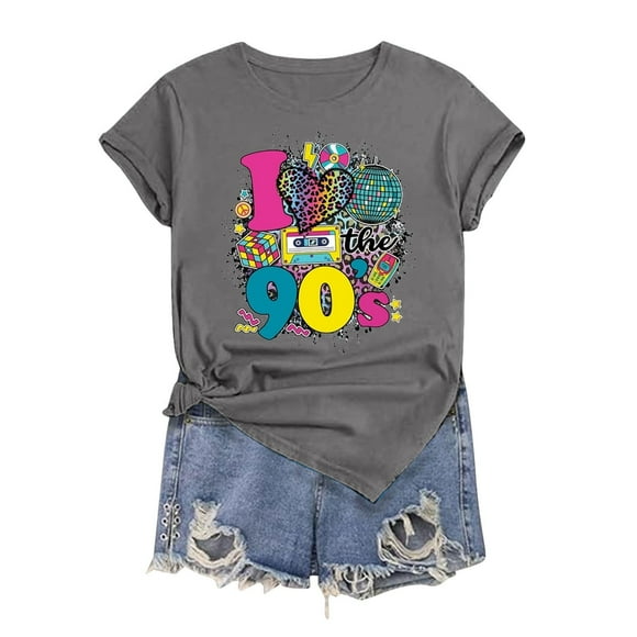 VJATTWR Womens Short Sleeve Tops Take Me Back To The 90S Tshirt Women 90S Outfit Tee Vintage 90S Shirt Short Sleeve Birthday Party Tops Tee Xl