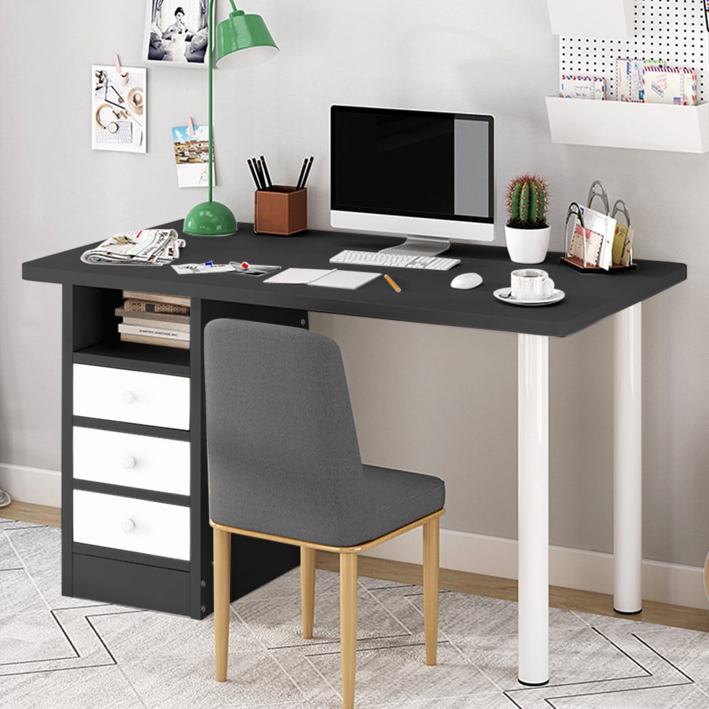 Details about   Computer Desk PC Laptop Table Study Simple Workstation Home Office w/Drawers 