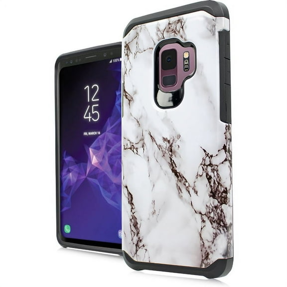 GSA Astronoot Marble Hybrid Case for Samsung Galaxy S9 - White