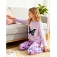 thumbnail image 4 of Aideaone Girls Fleece Pajamas Set Kids Soft Flannel Winter Pjs 2 Piece Size 7-14, 4 of 9