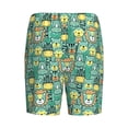 thumbnail image 2 of Lsque Animals with Leaf Mens Sleep Pajama Shorts,Short Pajama Pants, Cotton Ultra-Soft Knit-Large, 2 of 9