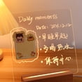thumbnail image 4 of Message Board Bedroom Acrylic Transparent Table Writing Night Light Holiday Rewritable Lighting Lamp Art Room Decorative, 4 of 7