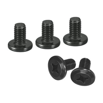 Uxcell M4 X 16mm Plastic Phillips Machine Screws - Transparent PC Flat Head 25 Pack