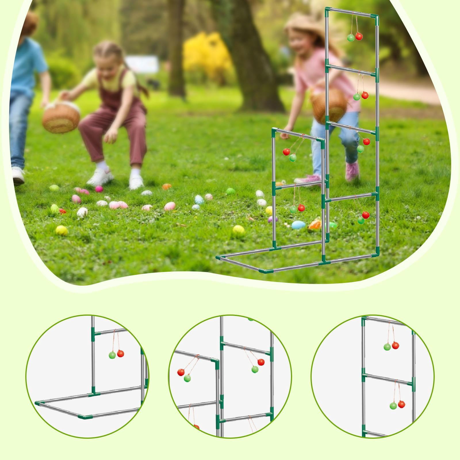 harayaa Ladder Toss Outdoor Game Set Backyard Beach Lawn Courtyard Yard Tossing Game Set
