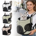thumbnail image 6 of Pet Carrier Backpack, Expandable Pet Carrier with Full Front Opening, Breathable Mesh Backpack for Small Dogs & Medium Cats Up to 16 Lbs, Foldable for Hiking, Camping (White), 6 of 6