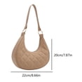 thumbnail image 2 of Bolso de hombro de media luna a cuadros de moda Bolso de mano de moda Bolso pequeño Hobo para mujer, 2 of 9