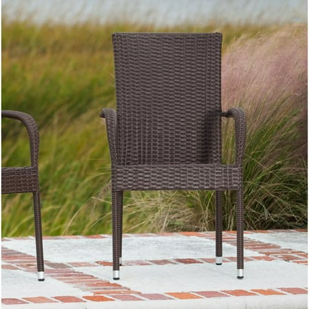 Morgan 4pk Outdoor Patio Wicker Chair â Balkene Home â BrickSeek