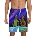 thumbnail image 3 of Lsque Scooby-Doo Mens Sleep Pajama Shorts,Short Pajama Pants, Cotton Ultra-Soft Knit-Medium, 3 of 9