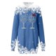 thumbnail image 3 of WILLBEST Vestido Largo Casual Con Estampado Navideño, Sudadera Larga Para Mujer, Top Informal Y Cómodo Para Las Fiestas, 2025 Elegante Y Acogedor Para La Temporada De Invierno., 3 of 3