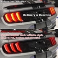thumbnail image 2 of For Ford Mustang 18-22 Accessories Smoked Black Tail Light Lamp Cover Guard Trim, 2 of 7