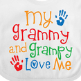 thumbnail image 4 of Inktastic My Grammy and Grampy Love Me Boys or Girls Baby Bib, 4 of 4