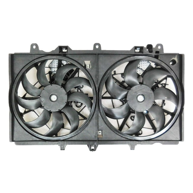 OE Compatible/Replacement Radiator And Condenser Fan Assembly With Two Fans Side By Side(IN3115115)