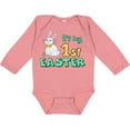 thumbnail image 3 of Inktastic It's My 1st Easter with Cute Chick and Bunny Boys or Girls Long Sleeve Baby Bodysuit, 3 of 5
