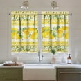 thumbnail image 2 of Sunflower Kitchen Curtains Sets for Windows Sunflower Summer Curtain Sink Window Valance 3 Piece Set Kitchen Tier Curtains 3 Panels Decor for Living Room Bedroom 54x36 Inches, 2 of 6