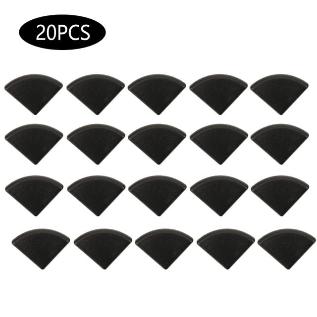 20 tapas de extremo de plástico negro para perfiles de aluminio estándar 2020R/3030R