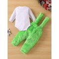thumbnail image 2 of The Baby Who Stole Christmas Outfit Baby Boys Girls Xmas Green Furry Monster Costume Clothes Set Sl, 2 of 4