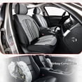 thumbnail image 6 of Car Seat Covers，Front and Rear, Fits Lincoln Mks 2010, Black & Gray 5 Pieces, 6 of 10