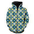 thumbnail image 1 of Sudadera con capucha y cremallera para hombre, estilo étnico exótico retro, estilo urbano moderno, chaquetas con capucha, estilo Harajuku, unisex, de manga larga, con estampado 3D para primavera, 1 of 6