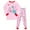 A143-Light Pink, variant on Hessimy Toddler Boys Girls Spring Summer 2Pcs Long Sleeve Sweatshirt Elastic Waist Pants Sweatsuit, Pullover Casual Set(Light Purple,6-7 Years)