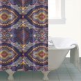 thumbnail image 4 of Multicolor Ethnic Geometric Pattern (4) Shower Curtain 72"x72" ,Bathroom Decorative Shower Curtains Set with 12 Hooks,Modern Waterproof Washable Shower Curtain, 4 of 6