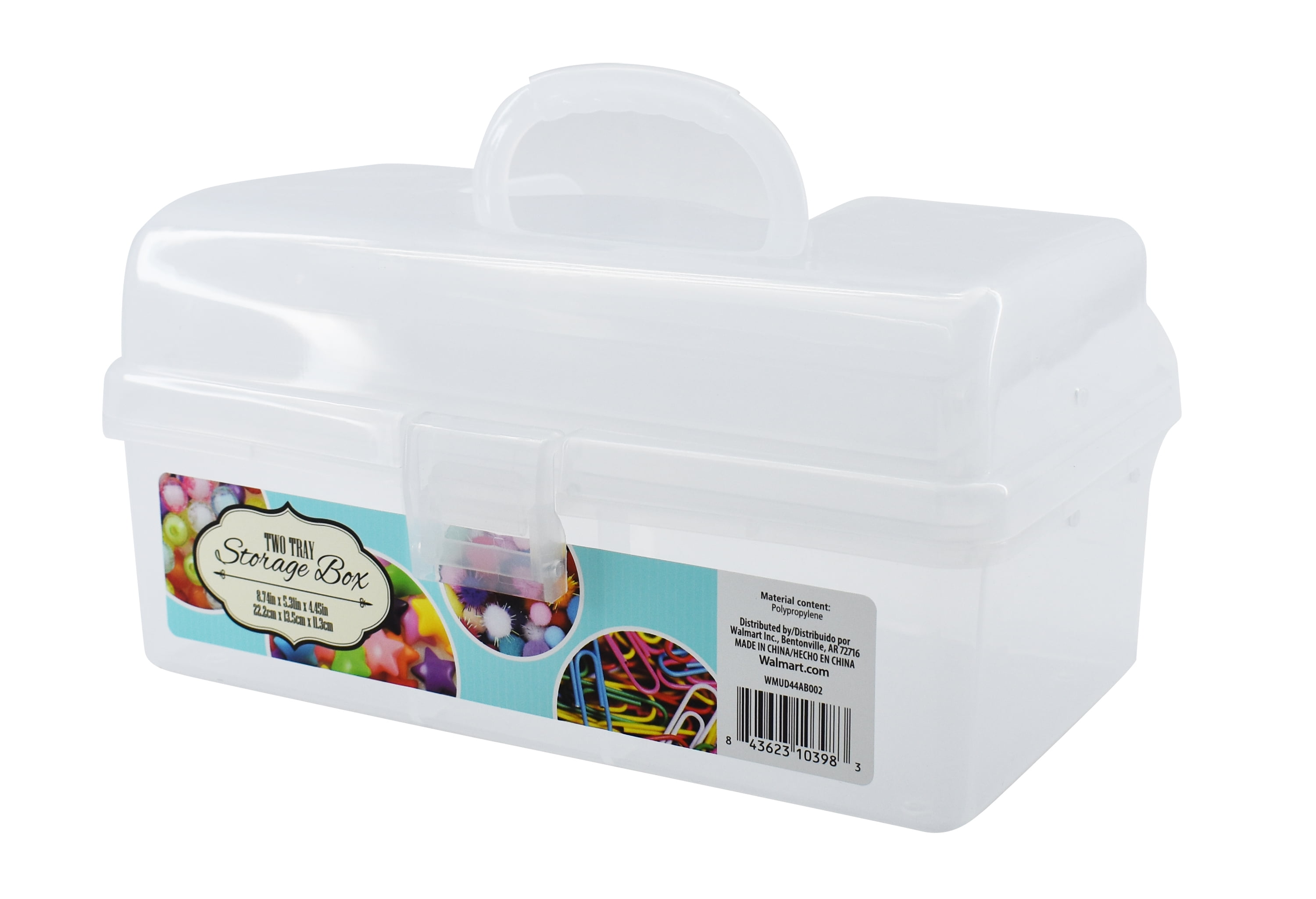 3Layers Clear Storage Organizer with Portable Handle, Adult and Kids