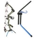 thumbnail image 4 of Soporte plegable para arco recurvo para arcos largos, soporte portátil de aluminio azul para arco de tiro con arco, 4 of 8