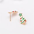 thumbnail image 2 of GHSOHS Cartilage Earring Exquisite Bow Earring Fashion Cartoon Gift Diamond Christmas Earrings Gold Earrings Party Jewelry Gift Hypoallergenic Earrings for Fashion Earings Ear Ring, 2 of 6