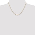 thumbnail image 2 of Auriga 14k Yellow Gold 2mm Open Link Cable Chain Necklace 18inch for Women, 2 of 6