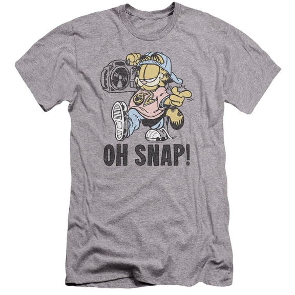 Garfield - Oh Snap - Premium Slim Fit Short Sleeve Shirt - Large