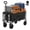 Black, variant on Gianna Collapsible Folding Wagon, Heavy Large Capacity Garden Wagon, Big Bucket Beach Cart with Multi-Terrain Brake Wheels for Outdoor Camping, Shopping, 37" X 21" X 38"，Gray