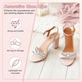 thumbnail image 2 of Decorative Rhinestone Shoe Clips, Removable Fashion Crystal Flower Clips Women Dress/Shoes, 2 of 5