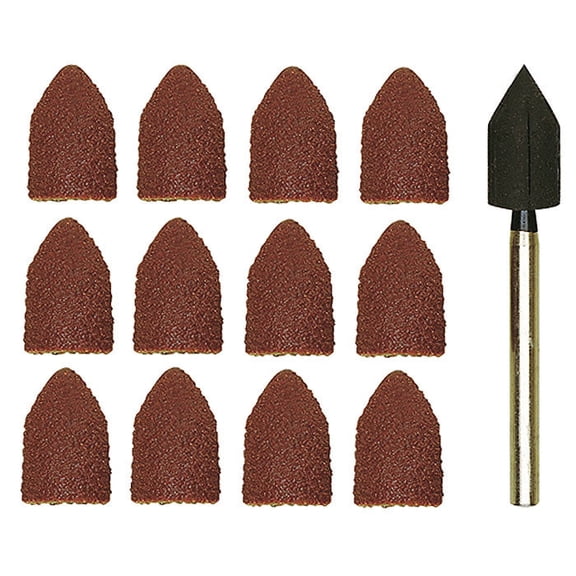 Sanding drum with 10 sanding caps 5 each 80 and 150 grit