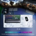 thumbnail image 2 of Large Gaming Mouse Pad 31.5 x 11.8 × 0.12 in,with Stitched Edges,Extended Mousepad,Durable Non-Slip Natural Rubber Base,Washable Keyboard Pad,Desk Pad for Gamer,Office & Home, 2 of 7